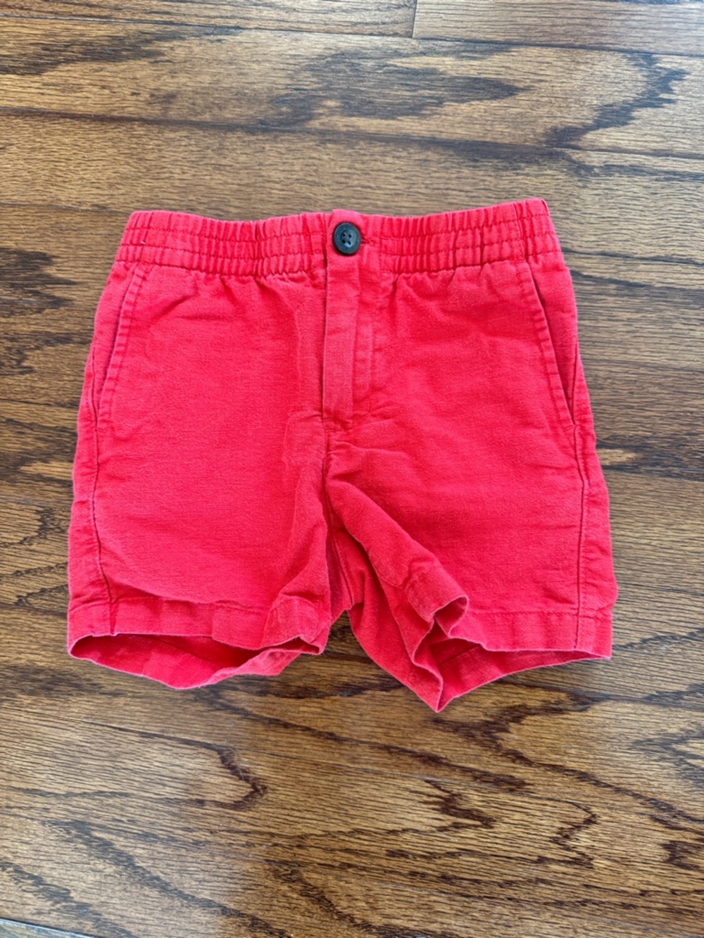 Janie and Jack Bright Red Elastic-Waist Shorts